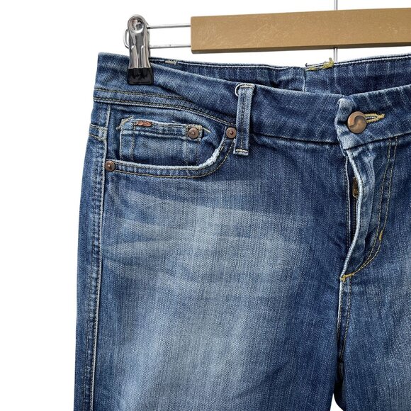 Y2K Joe's Jeans Mid Rise Women's Flared Leg Jeans Tricky Dark Wash Size 29W‎ - Picture 12 of 12